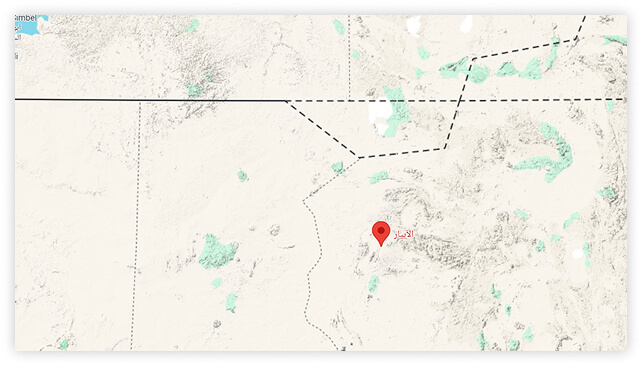 خريطة لمنطقة الأبيار