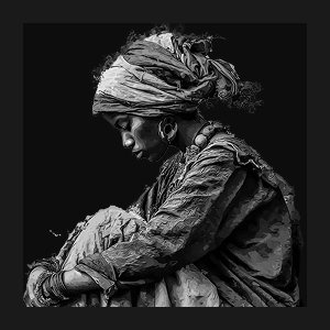 صورة رمزية تجسد معاناة اللاجئين