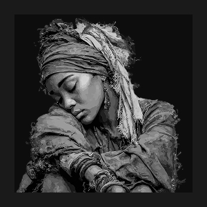 صورة رمزية تجسد معاناة اللاجئين