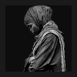 صورة رمزية تجسد معاناة اللاجئين