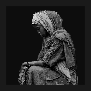 صورة رمزية تجسد معاناة اللاجئين